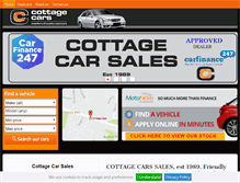 Tablet Screenshot of cottage-cars.co.uk